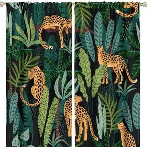 Jungle Safari Animal Print Curtains